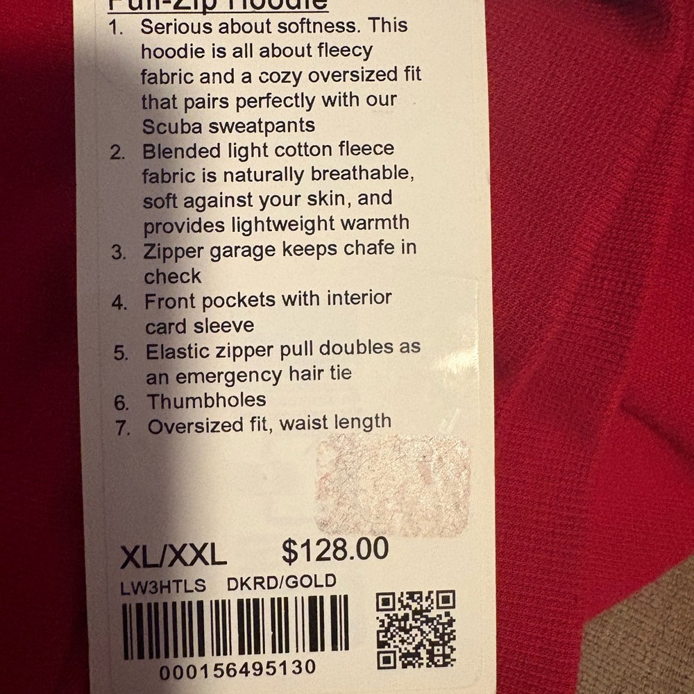 Lululemon Scuba Oversized Full-Zip Hoodie
Dark Red / Gold - Picture 9 of 9